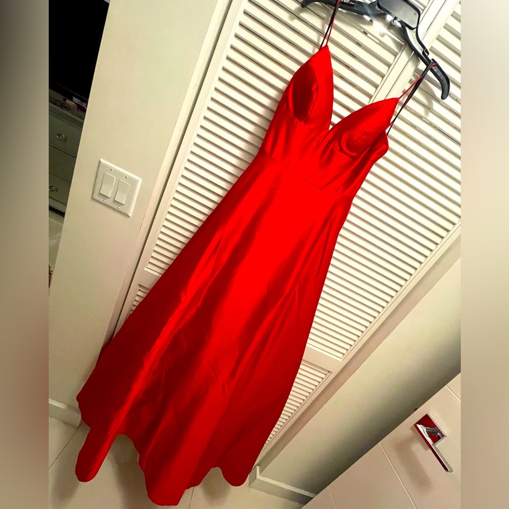 Maxi gown red dress